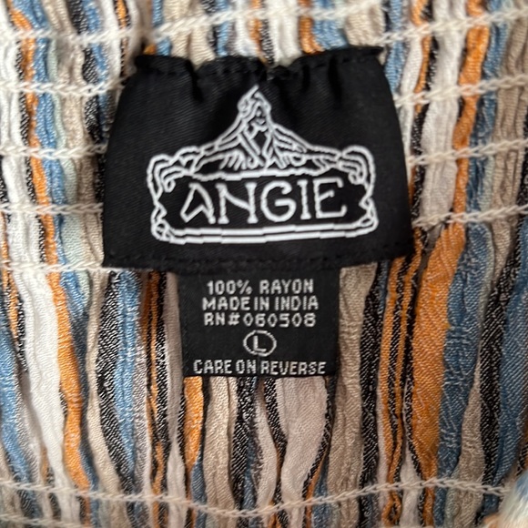 Off The Shoulder Striped Cinch Top - Picture 3 of 6